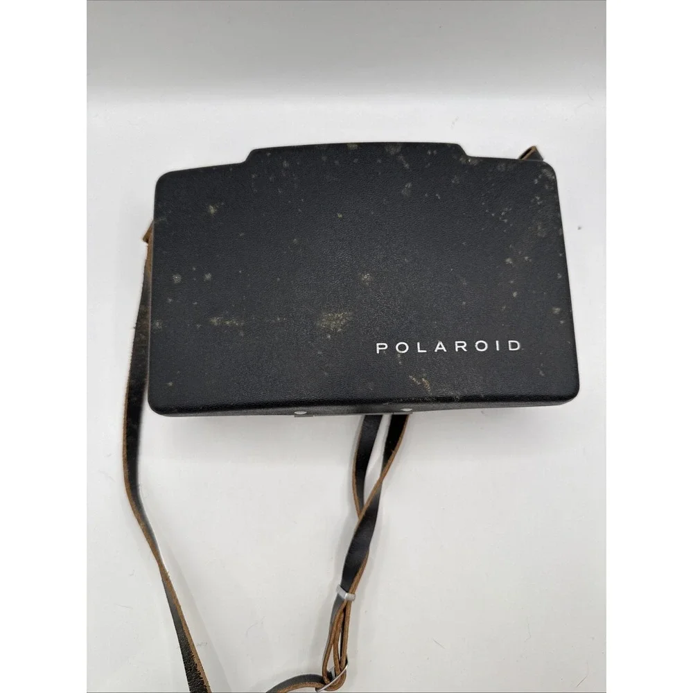 Vintage Polaroid Land Camera Model 100 w/ Original Strap And Case UNTESTED